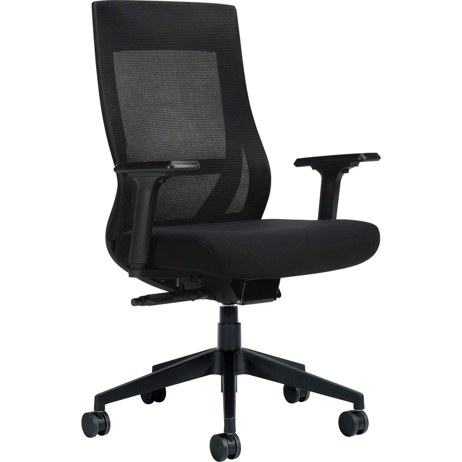 High-Back Weight-Sensing Synchro-Tilter, Mesh, Black