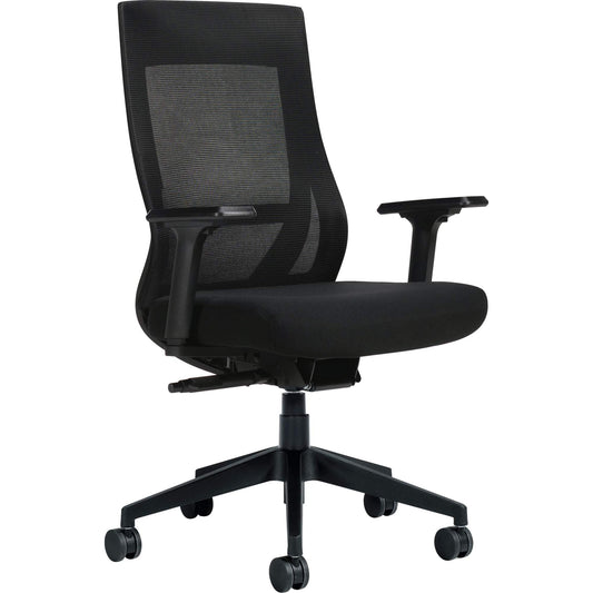 High-Back Weight-Sensing Synchro-Tilter, Mesh, Black