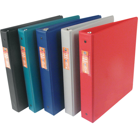 Vinyl Binders, 11" x 8-1/2" x 2", Red