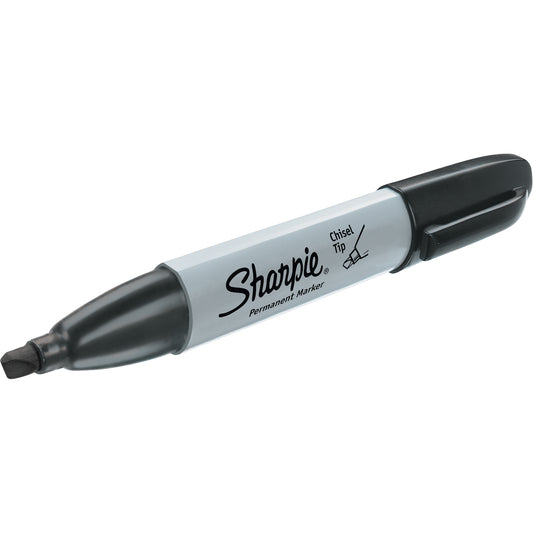 Permanent Marker, Chisel, Black