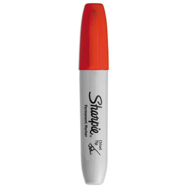 Permanent Marker, Chisel, Red