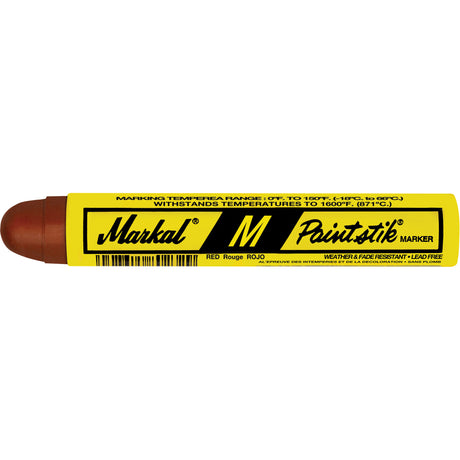 M Paintstik® Paint Marker for Heat Treating, Solid Stick, Red