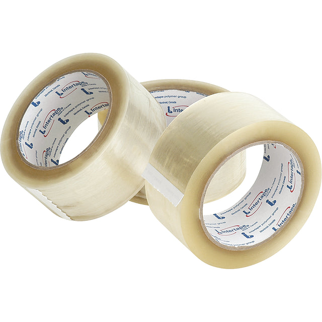 Box Sealing Tape, Hot Melt Adhesive, 1.8 mils, 72 mm (3") x 100 m (328')