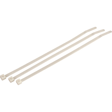 Slim Line Tie Wrap, 8" Long, 18 lbs. Tensile Strength, Natural
