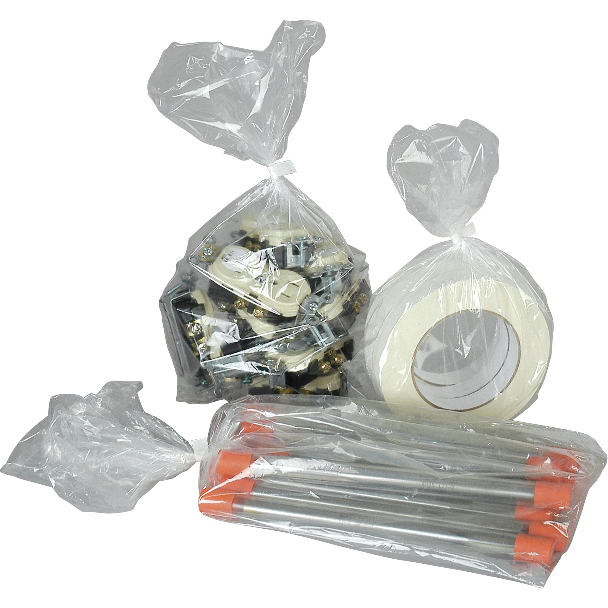 Poly Bags, Open Top, 12" x 5", 1 mils