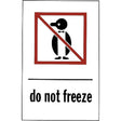 "Do Not Freeze" Special Handling Labels, 6" L x 4" W, Red on White