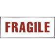 "Fragile" Special Handling Labels, 6" L x 2" W, Red on White