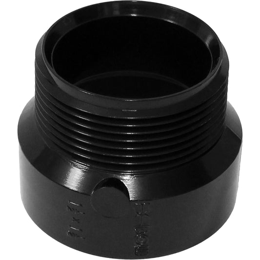 Male Adapter, Hub x MPT, 3" Dia., Plastic
