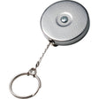 Original Series Retractable Keychain, Chrome, 24" Cable, Belt Clip Attachment