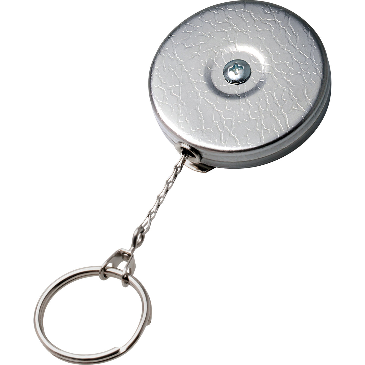 Original Series Retractable Keychain, Chrome, 24" Cable, Belt Clip Attachment