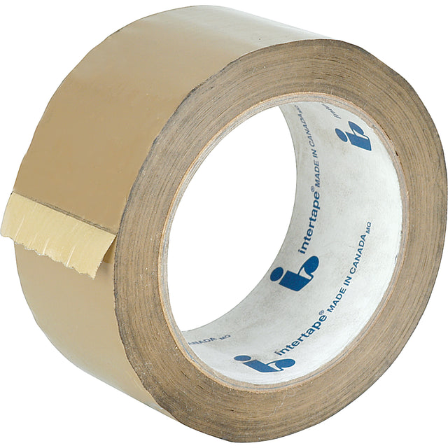 Box Sealing Tape, Hot Melt Adhesive, 1.18 mils, 48 mm (1-22/25") x 100 m (328')