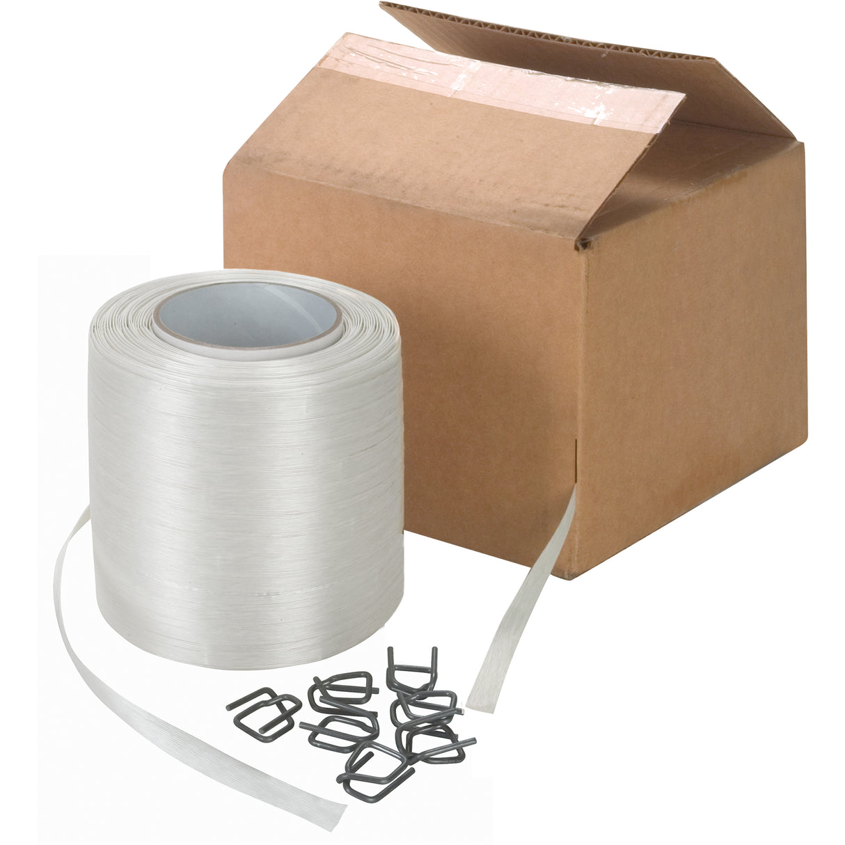 Bonded Cord Strapping, Polyester, 1/2" W x 750' L