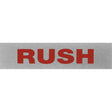 "Rush" Special Handling Labels, 5" L x 2" W, Black on Red