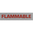 "Flammable" Special Handling Labels, 5" L x 2" W, Black on Red