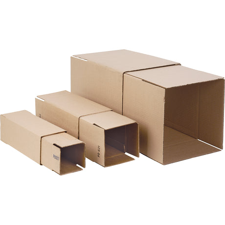 Telescopic Corrugated Boxes, 6" W x 6" L, 24" - 48" Height Range