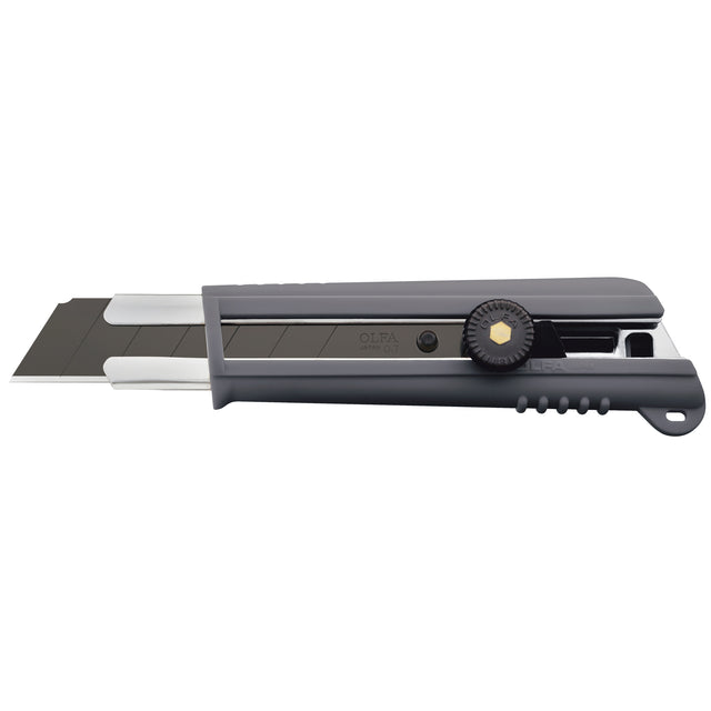 Comfort-Grip Knife, 25 mm, Carbon Steel, Heavy-Duty, Rubber Handle