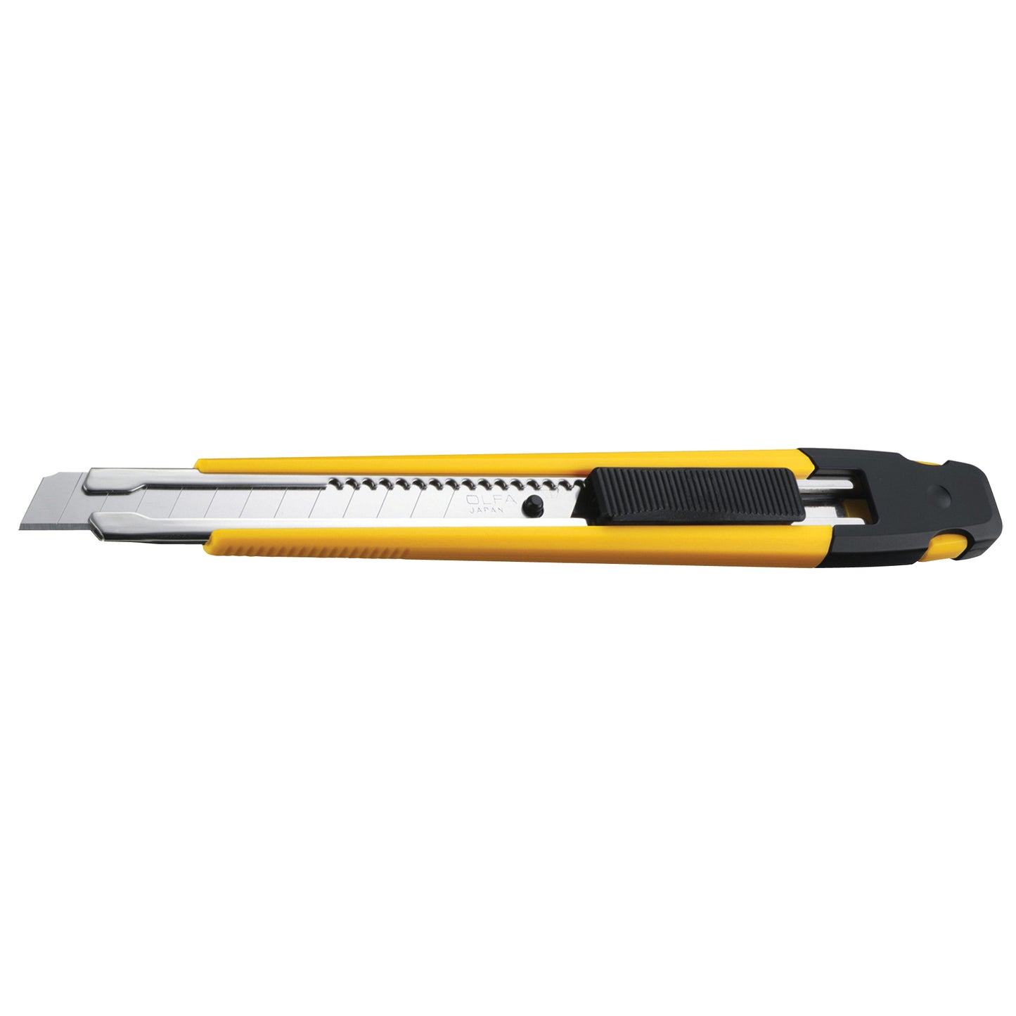 Precision Knife with Pocket Clip, 9 mm, Silver, Rubber Handle