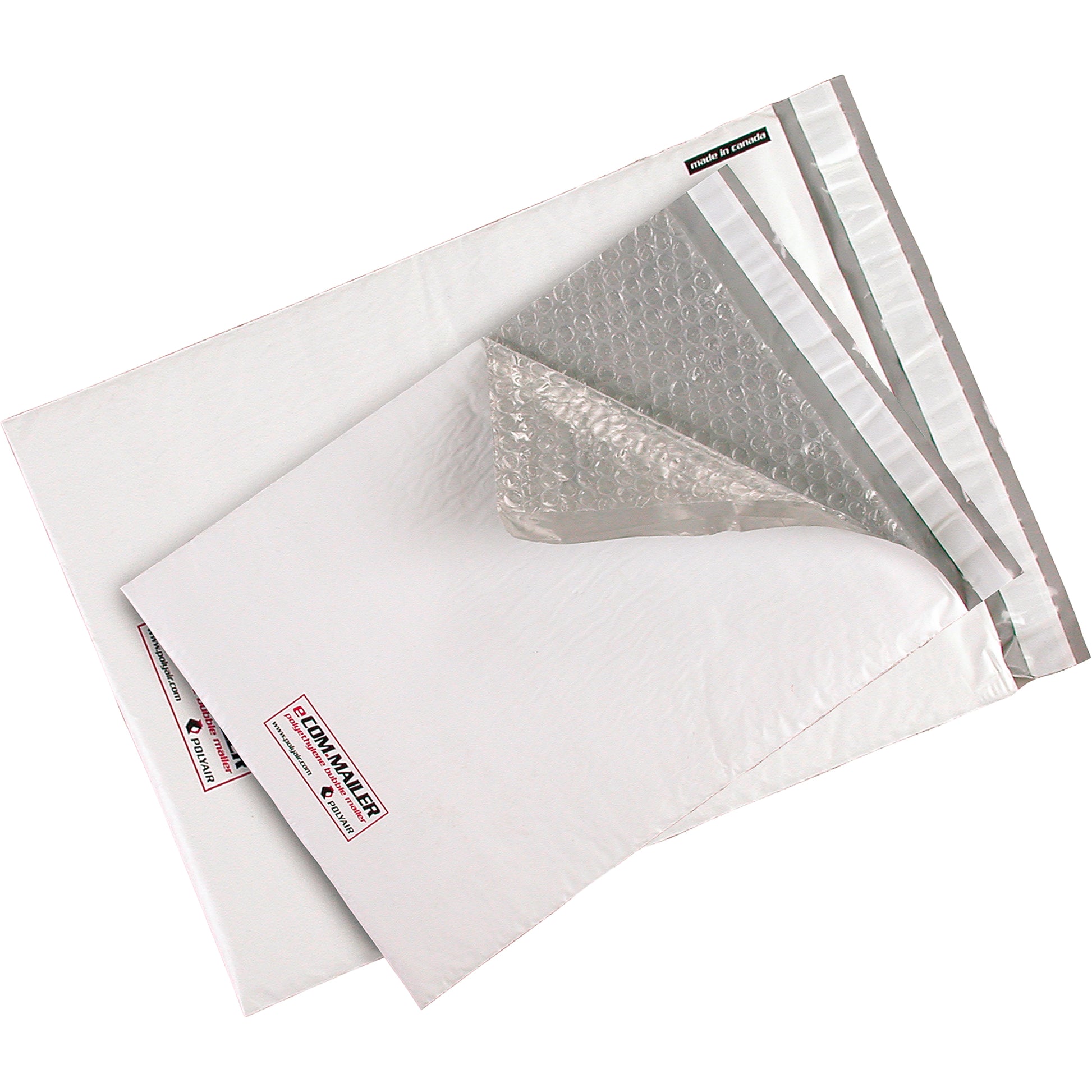 XPak Polyethylene Bubble Mailers, Polyethylene, 10-1/2" W x 16" L