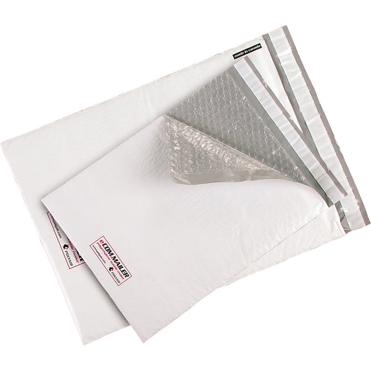 XPak Polyethylene Bubble Mailers, Polyethylene, 7-1/4" W x 12" L