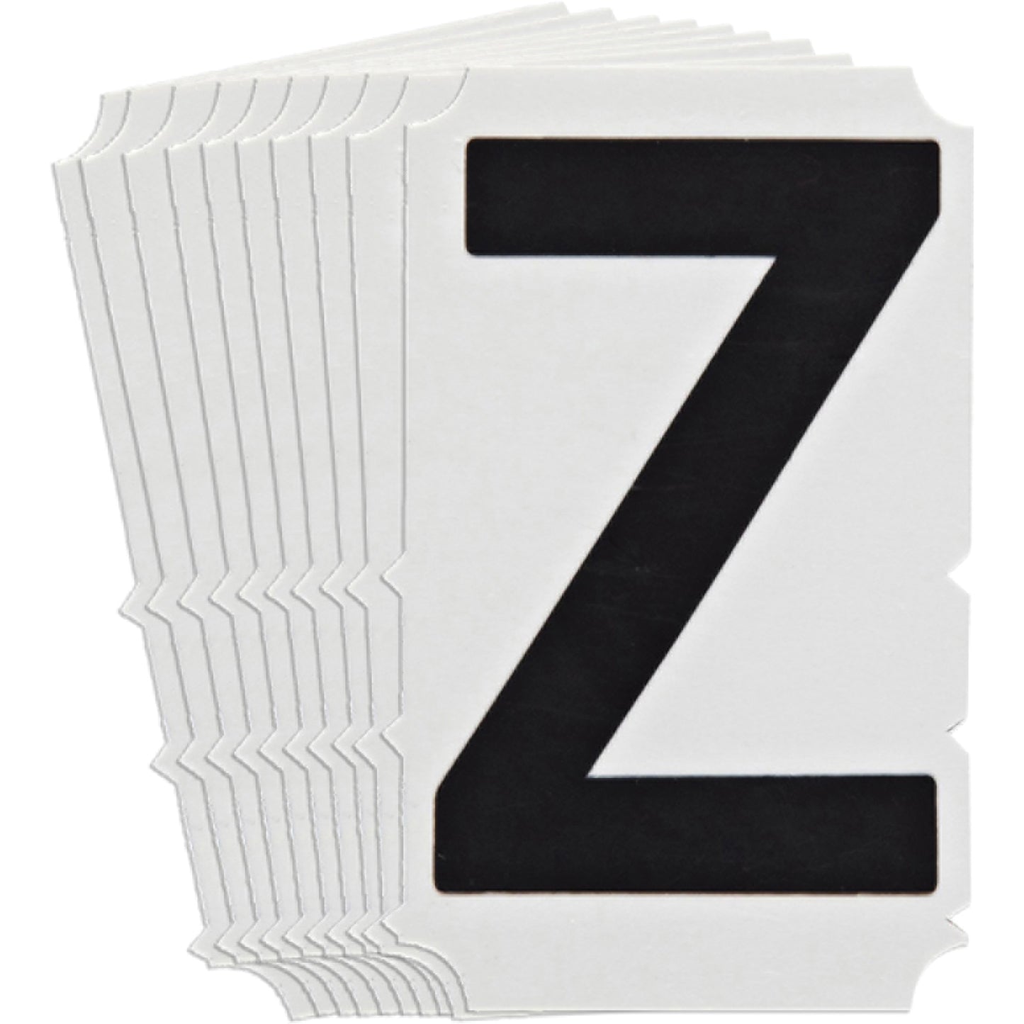 Brady Quick-Align® Individual Gothic Number & Letter Labels, Z, 6" H, Black
