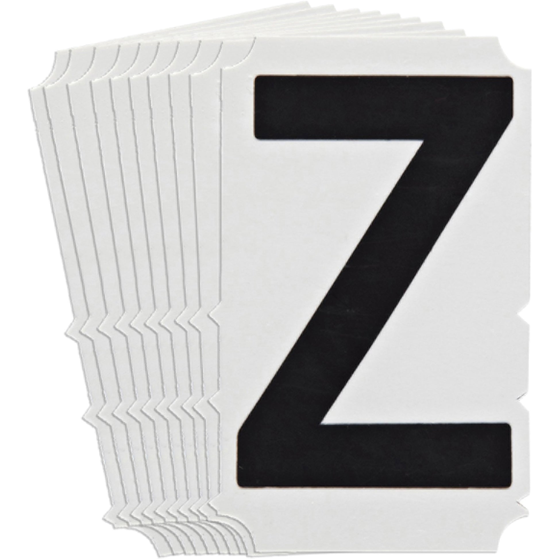 Brady Quick-Align® Individual Gothic Number & Letter Labels, Z, 6" H, Black