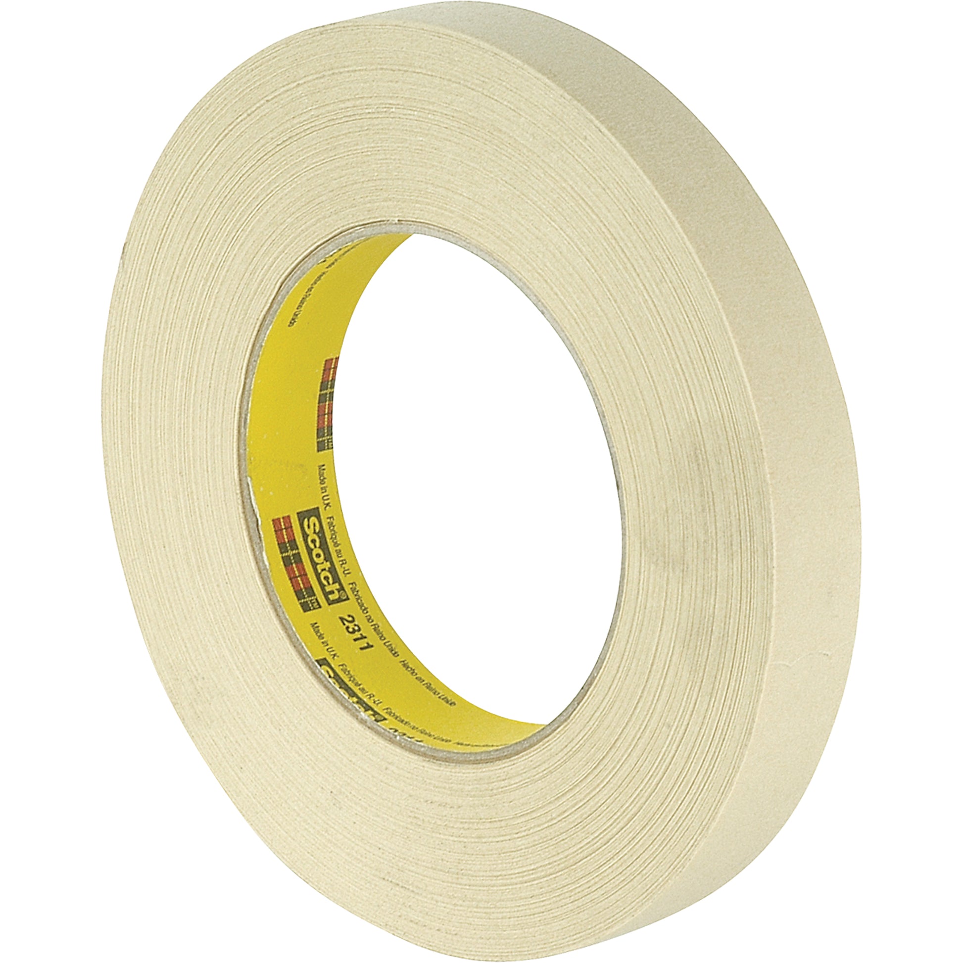 Scotch® Performance 231 Masking Tape, 72 mm (3") x 55 m (180'), Tan