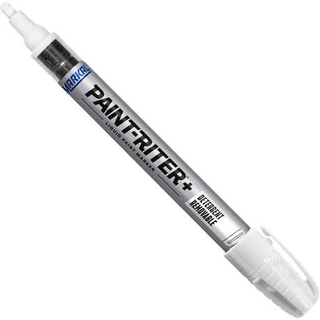 Paint-Riter®+ Detergent Removable Paint Marker, Liquid, White