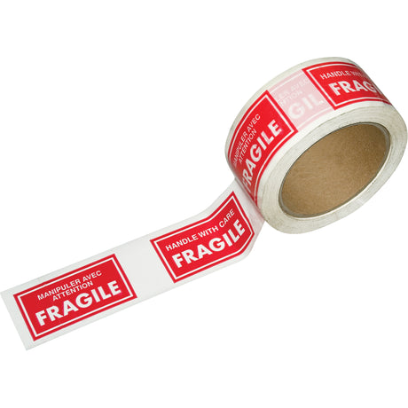Pre-Printed Message Tapes, 1-7/8" W, White on Red