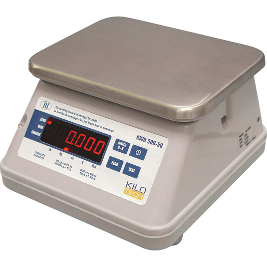 Digital Bench Top Scale With Dual Display, 22 lbs. / 10 kg Cap., 0.01 lbs. / 0.005 kg Graduations