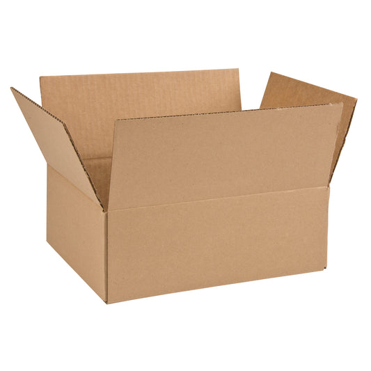 Corrugated Box, 9" W x 12" L x 4" H, Flute C