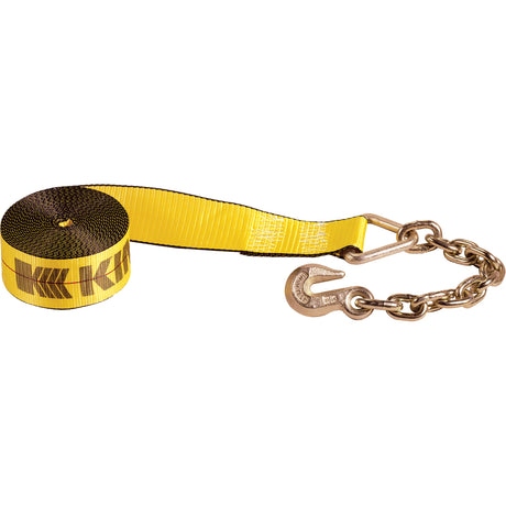 Winch Straps, Chain Anchor, 3" W x 30' L, 5400 lbs. (2450 kg) Working Load Limit