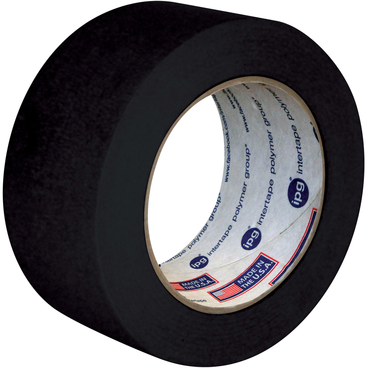 Utility Grade Coloured Masking Tape, 48 mm (2") x 55 m (180'), Black