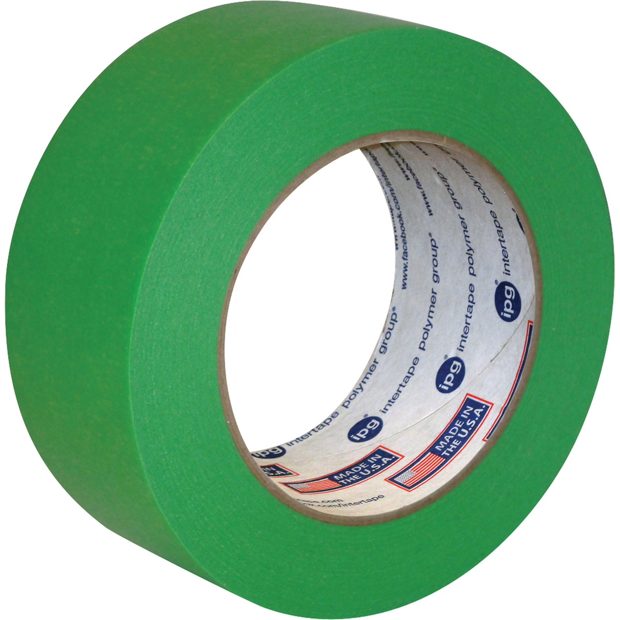 Utility Grade Coloured Masking Tape, 18 mm (3/4") x 55 m (180'), Light Green