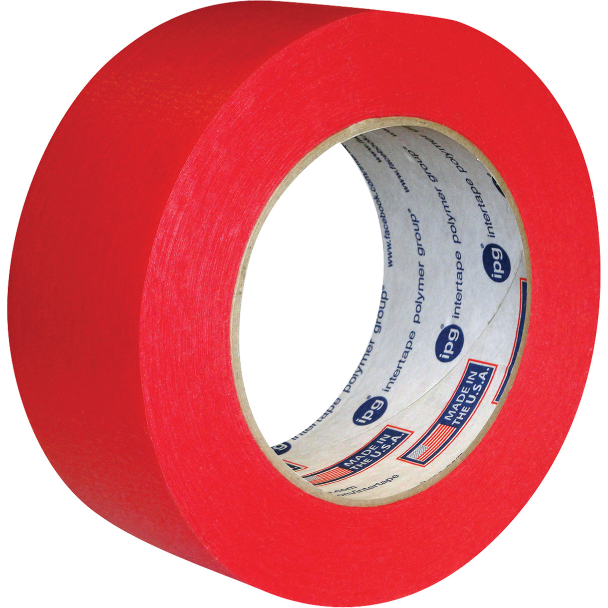 Utility Grade Coloured Masking Tape, 18 mm (3/4") x 55 m (180'), Red