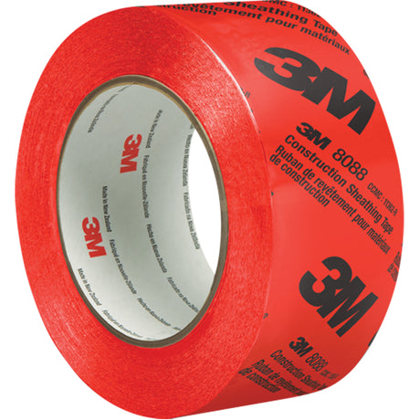 Construction Sheathing Tape 8088, 60 mm (2-3/8") x 66 m (216'), Red
