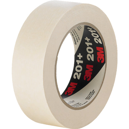 201+ General Use Masking Tape, 48 mm (2") x 55 m (180'), Tan