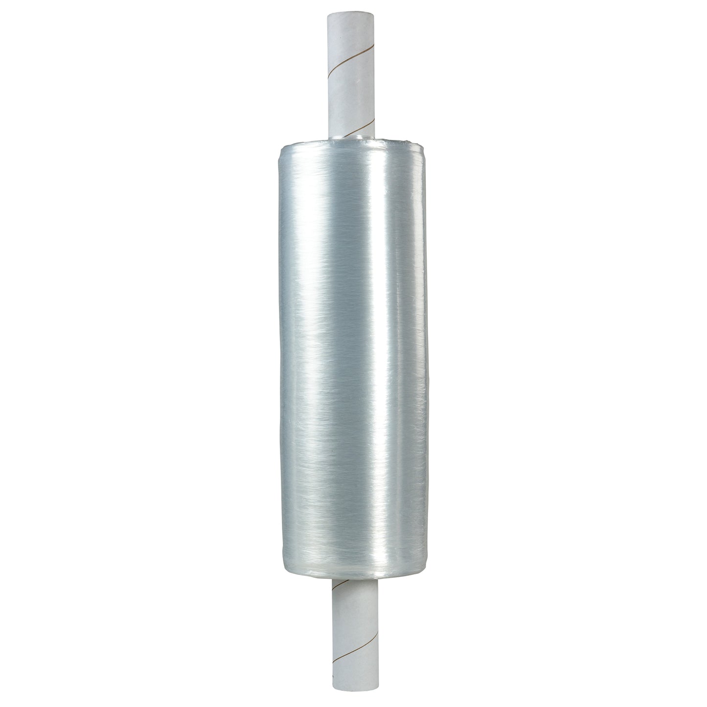 Extended Core Hand Stretch Wrap, 120 Gauge (30 micrometers), 20" x 700', Clear