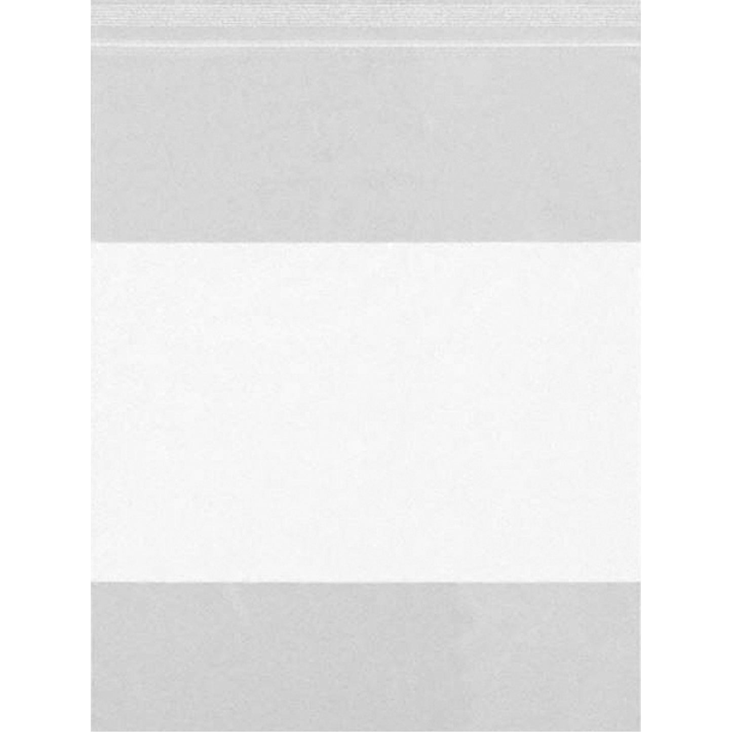 White Block Poly Bags, Reclosable, 3" x 2", 2 mils