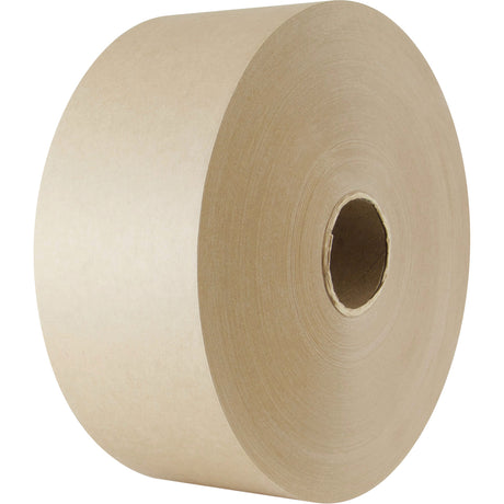 Water-Activated Paper Tape, 102 mm (4") x 183 m (600'), Kraft