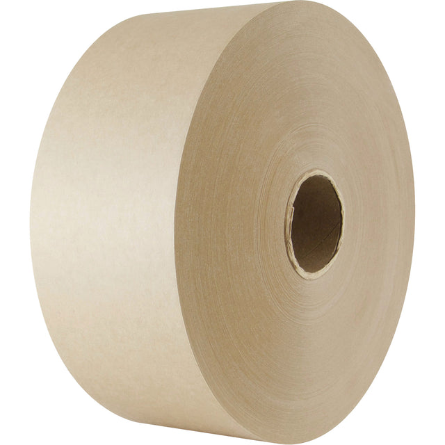 Water-Activated Paper Tape, 102 mm (4") x 183 m (600'), Kraft