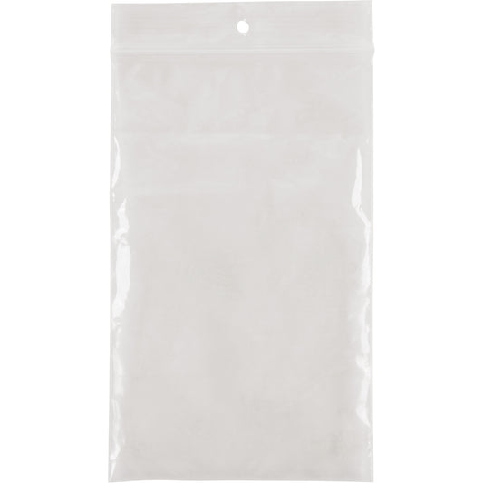Poly Bags, Reclosable, 5" x 3", 2 mils