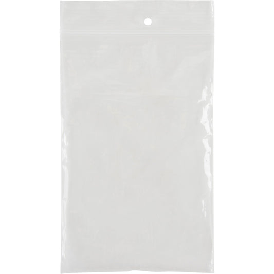Poly Bags, Reclosable, 6" x 4", 2 mils
