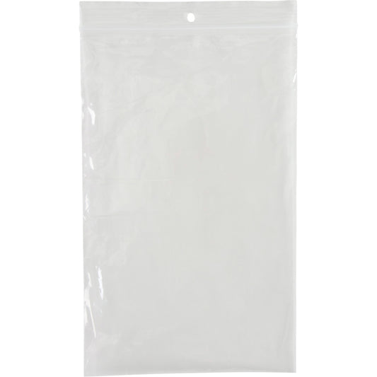 Poly Bags, Reclosable, 8" x 5", 4 mils