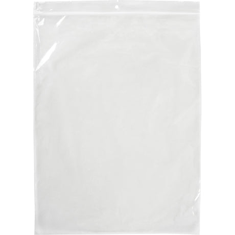 Poly Bags, Reclosable, 12" x 9", 2 mils