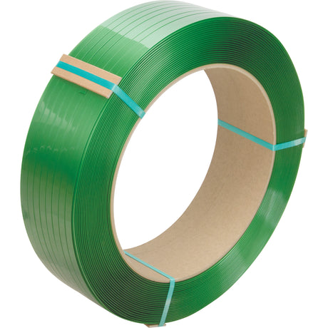 Strapping, Polyester, 1/2" W x 6315' L, Green, Manual Grade