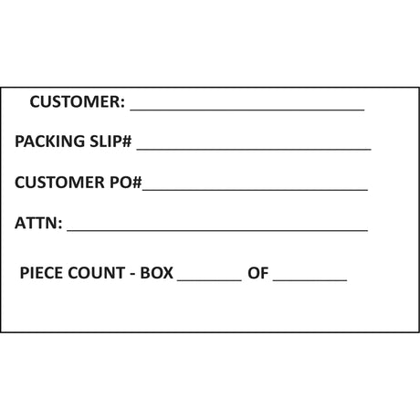 Generic Shipping Label, 4" W x 6" L, White