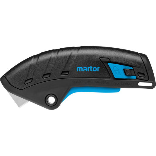 Merak Knife Fully Automatic Retractable, 9 mm, Stainless Steel, Plastic Handle