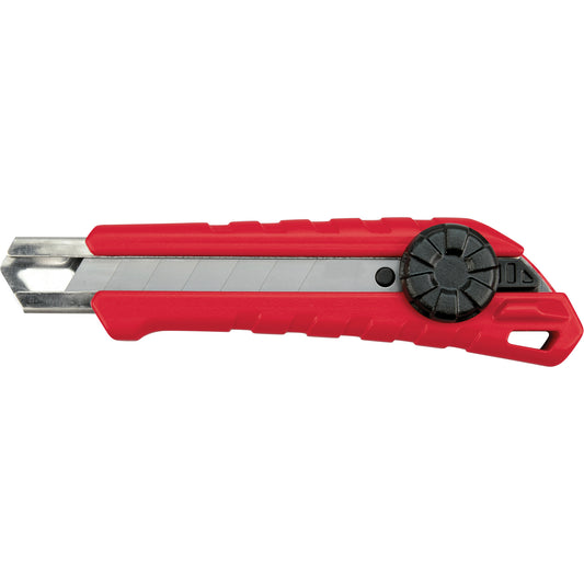 Snap-Off Knife, 18 mm, Carbide, Rubber/Polypropylene Handle