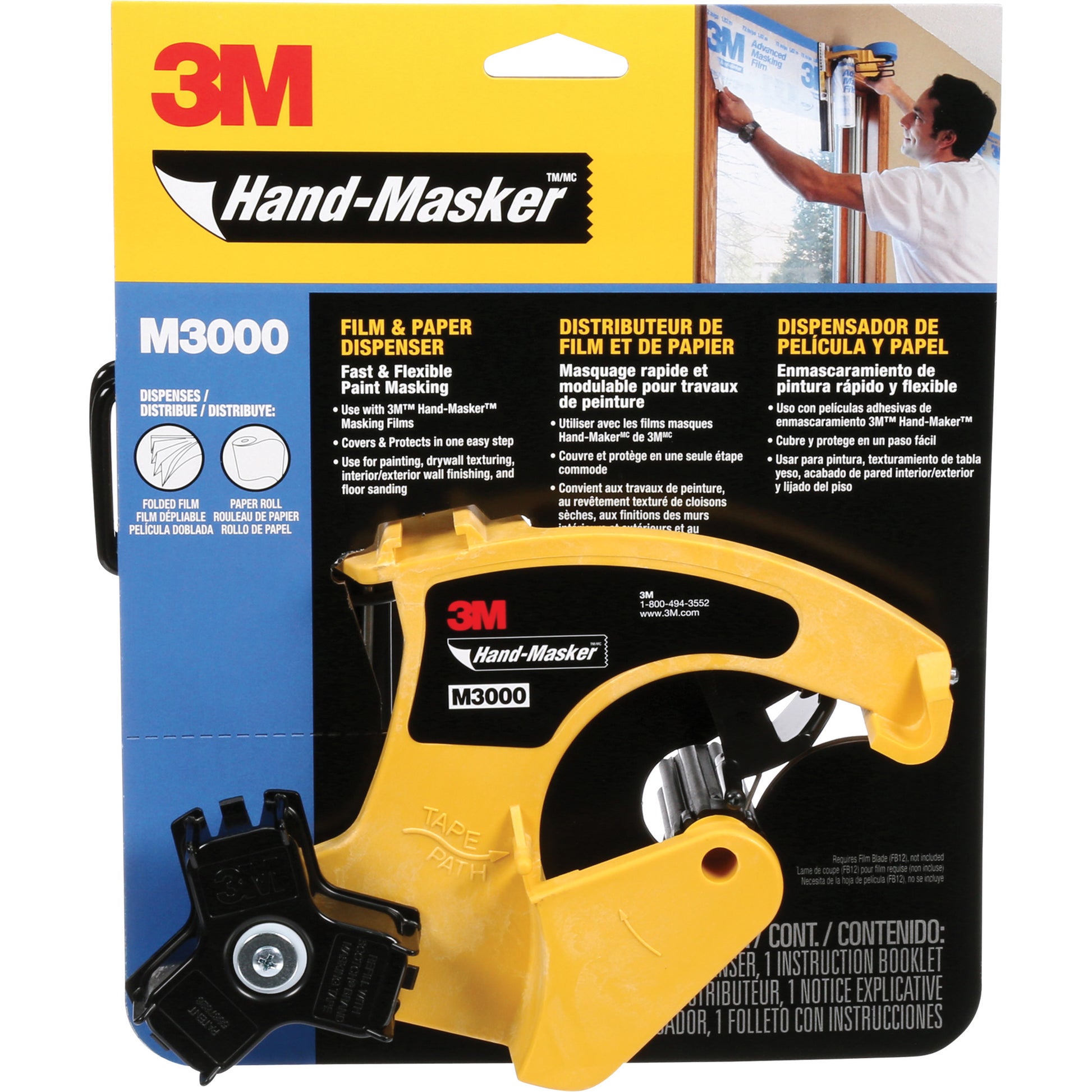 Hand Masker™ Dispenser, Heavy Duty, Fits Tape Width Of 51 mm (2")