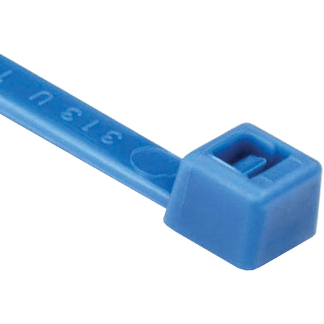 T Series Cable Ties, 8" Long, 50 lbs. Tensile Strength, Blue